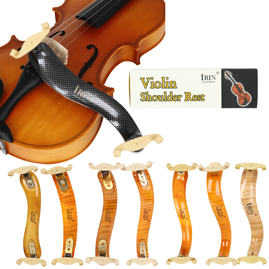 Violin Shoulder Rest - IRIN Violin Shoulder Rest 4/4 Professional