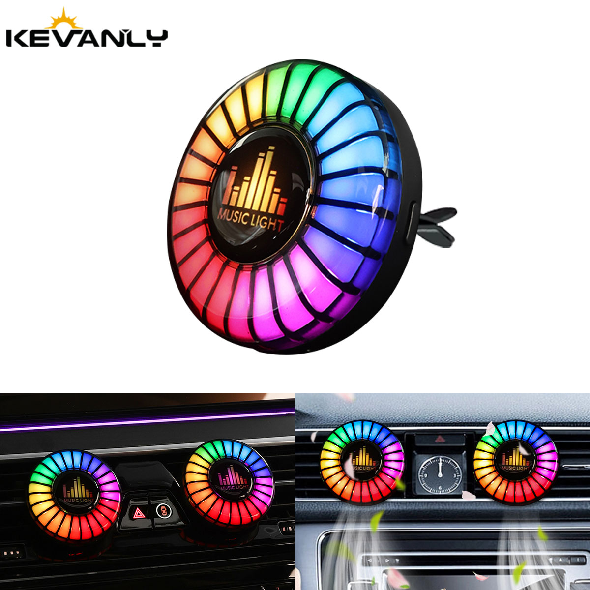 Car Music Rhythm Lamp Car Air  - Audio Music Light reseña y precio