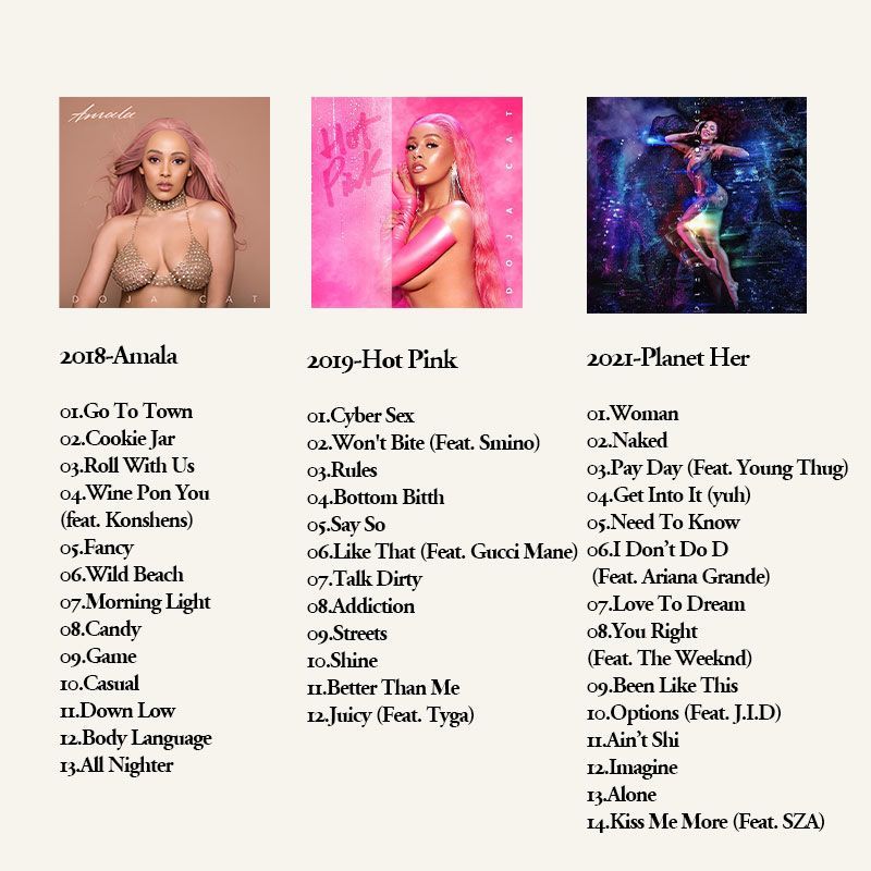 Doja Cat 6CD Music Album Colle - Audio Music Car reseña y precio