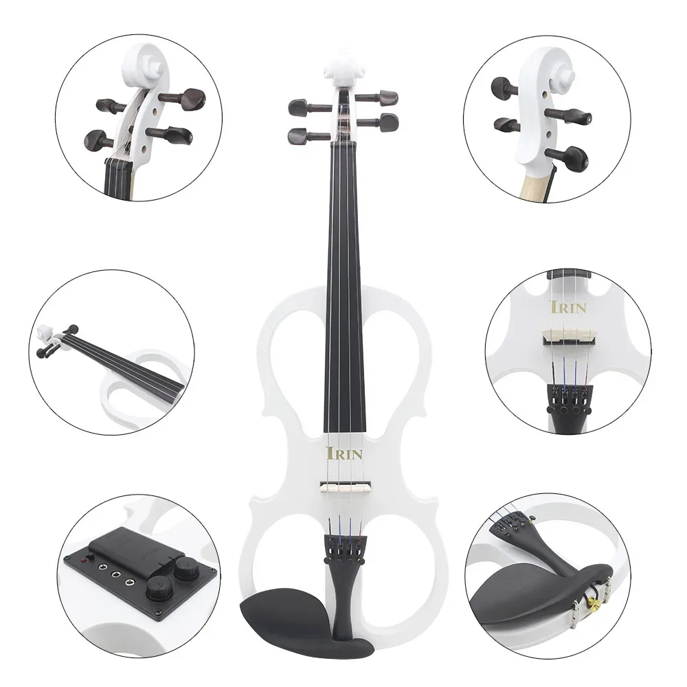 IRIN 4/4 Electric Violin Maple - Violin Shoulder Rest reseña y precio