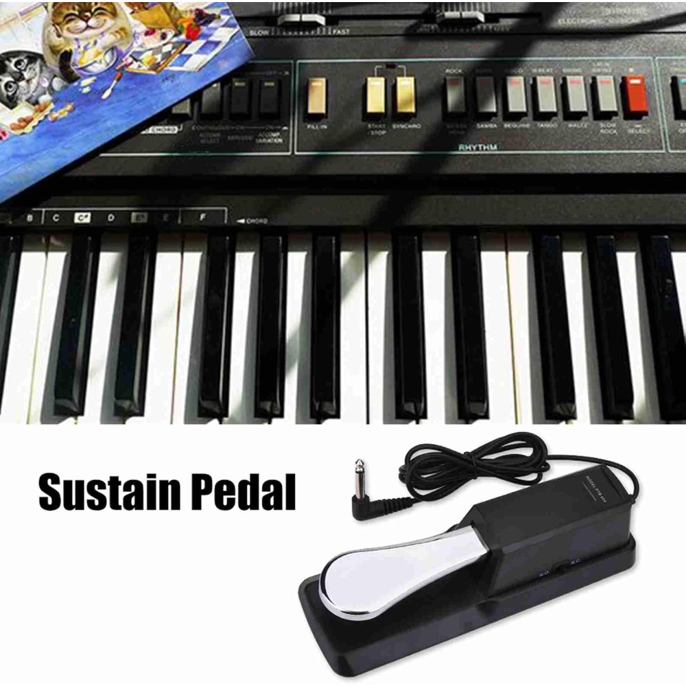 Digital Piano Sustain Pedal Ad - Piano Sustain Pedal reseña y precio