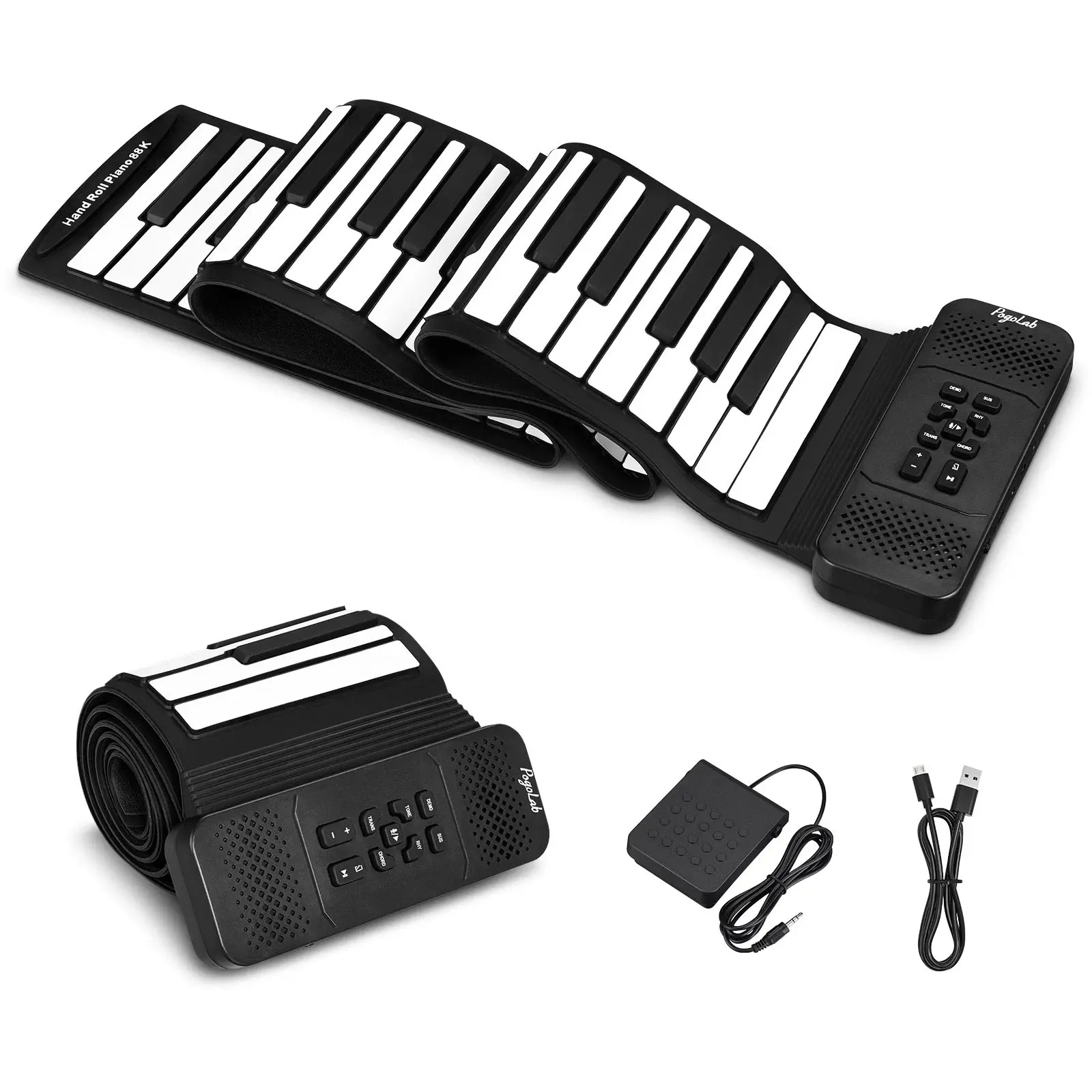 Pogolab 88 Keys Hand Roll Up P - Piano Sustain Pedal reseña y precio