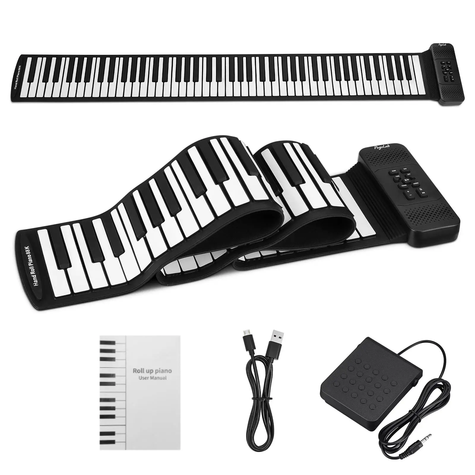Pogolab 88 Keys Hand Roll Up P - Piano Sustain Pedal reseña y precio