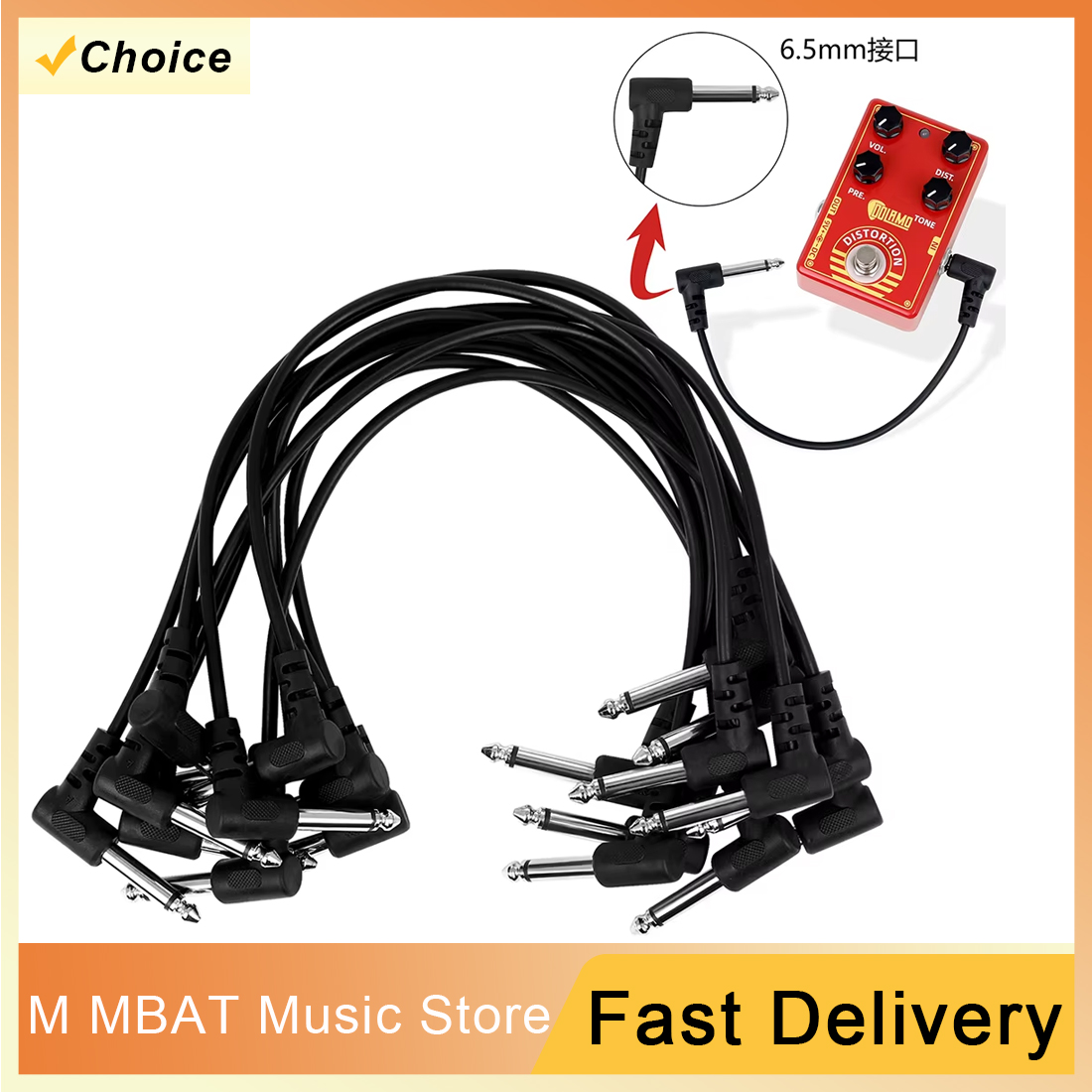 10Pcs Guitar Effect Pedal Cabl - Audio Music Effect reseña y precio
