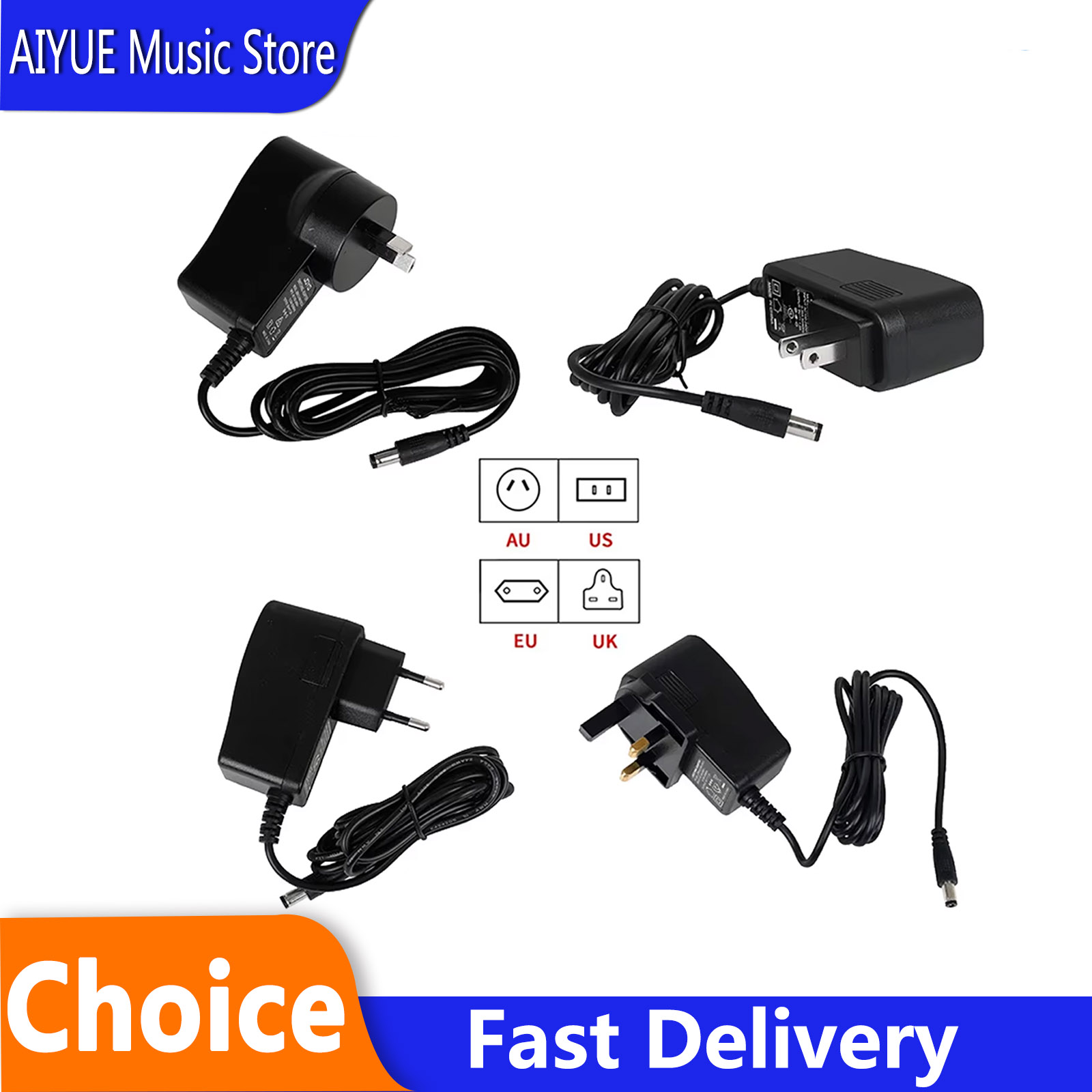 DC 9V 1.2A Guitar Pedal Power  - Audio Music Effect reseña y precio