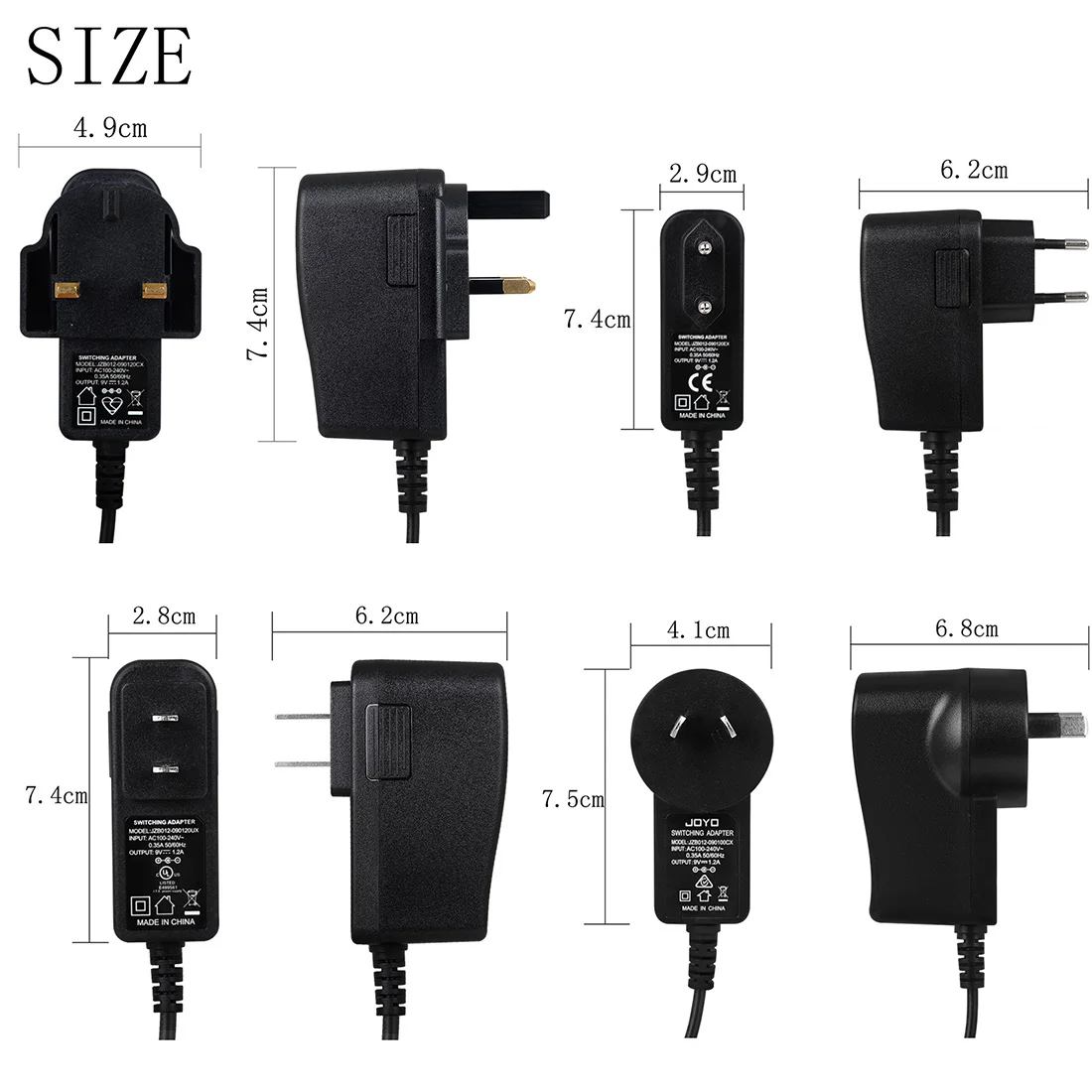 DC 9V 1.2A Guitar Pedal Power  - Audio Music Effect reseña y precio