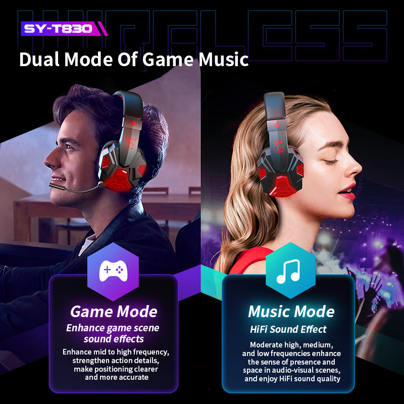 Bluetooth Gaming Earphone Rech - Audio Music Effect reseña y precio