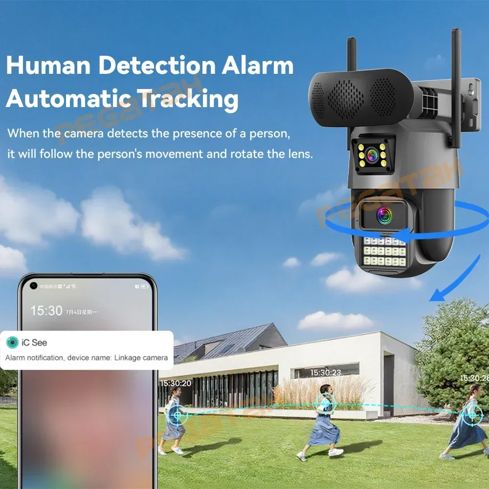 8MP Outdoor Security Camera wi - Audiovision Music Player reseña y precio