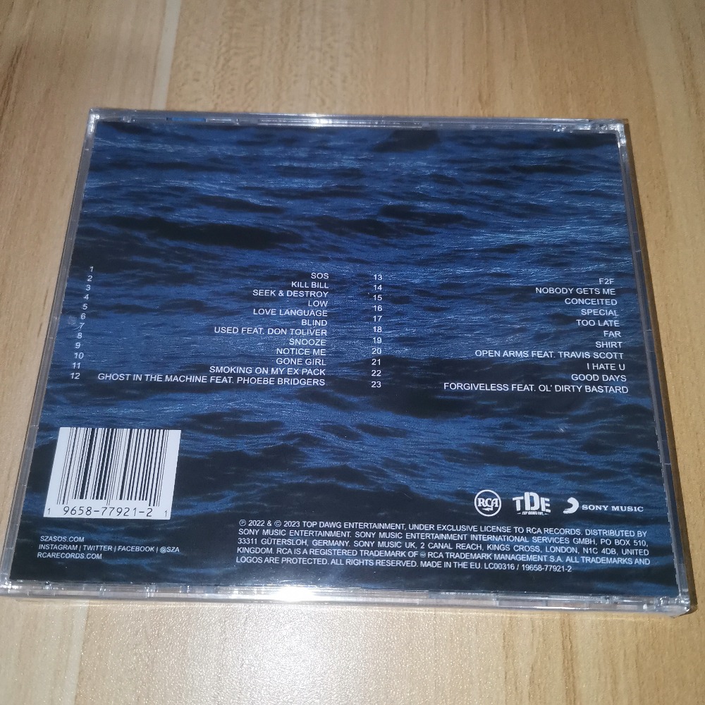 SZA SOS CD R&B Pop Soul Music  - Audio Music New Song reseña y precio