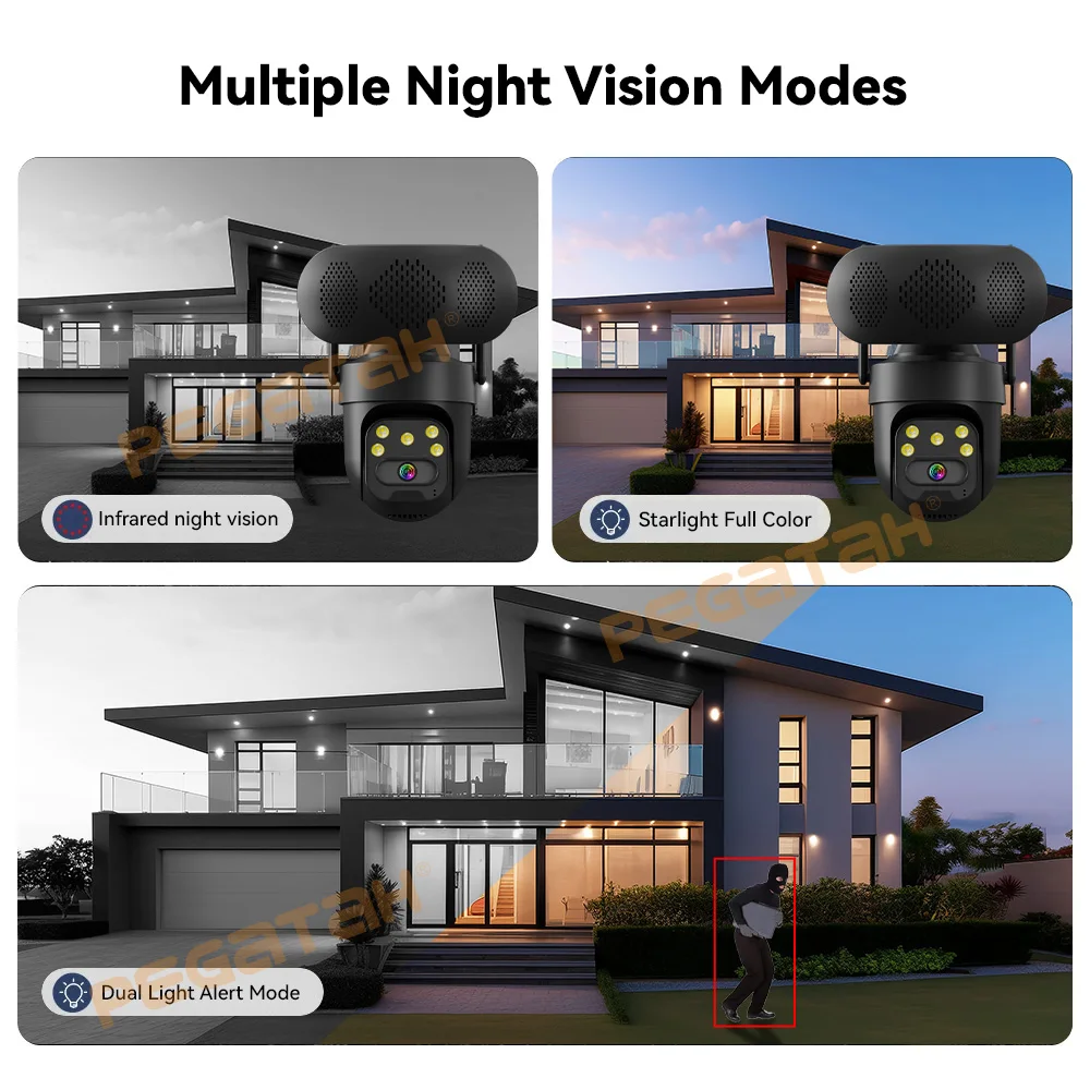 8MP WiFi IP Camera with Music  - Audiovision Music Player reseña y precio