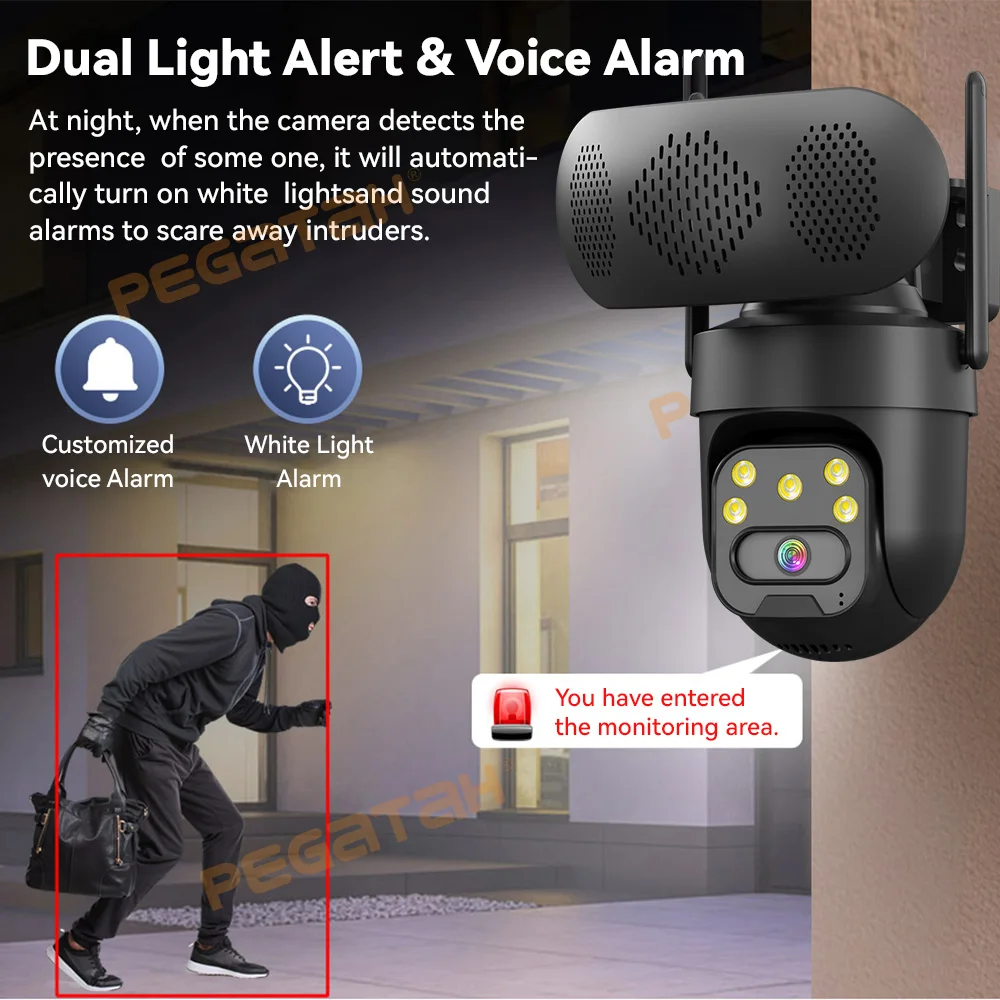 8MP WiFi IP Camera with Music  - Audiovision Music Player reseña y precio