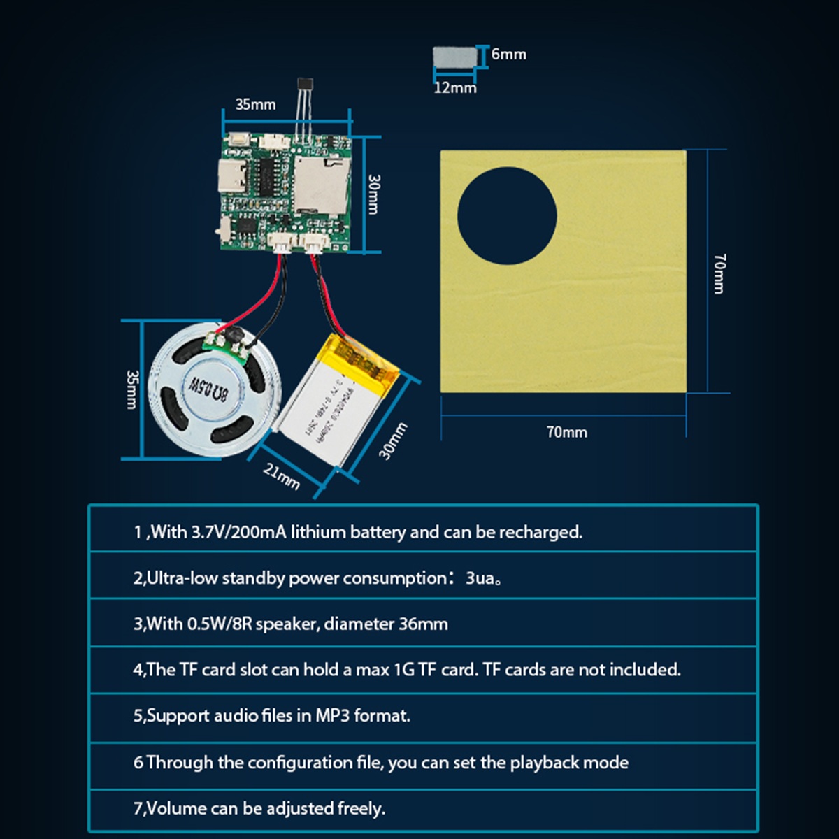 Programmable Sound Recorder Mo - Audio Music Free Download reseña y precio