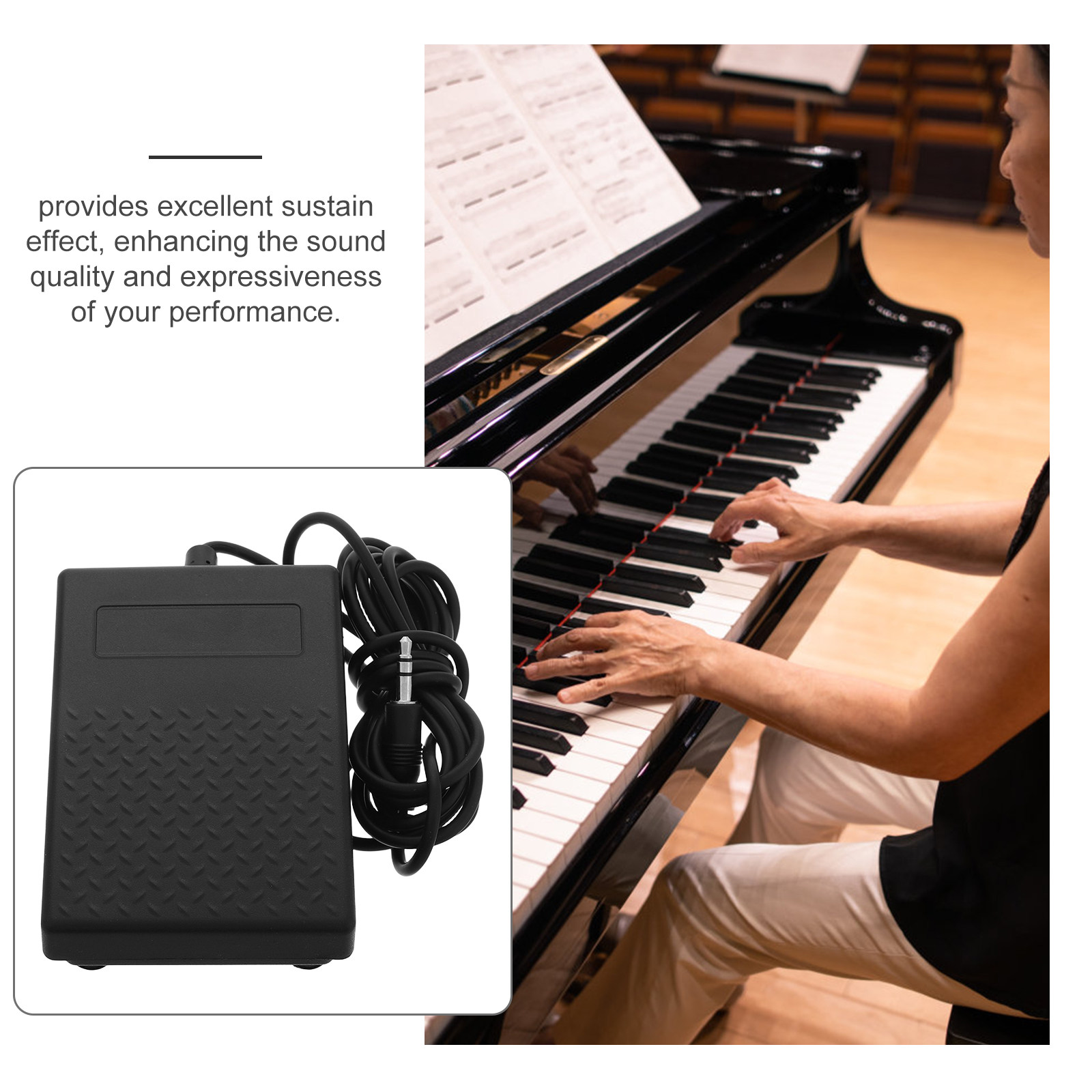 Universal Sustain Pedal for Di - Piano Sustain Pedal reseña y precio