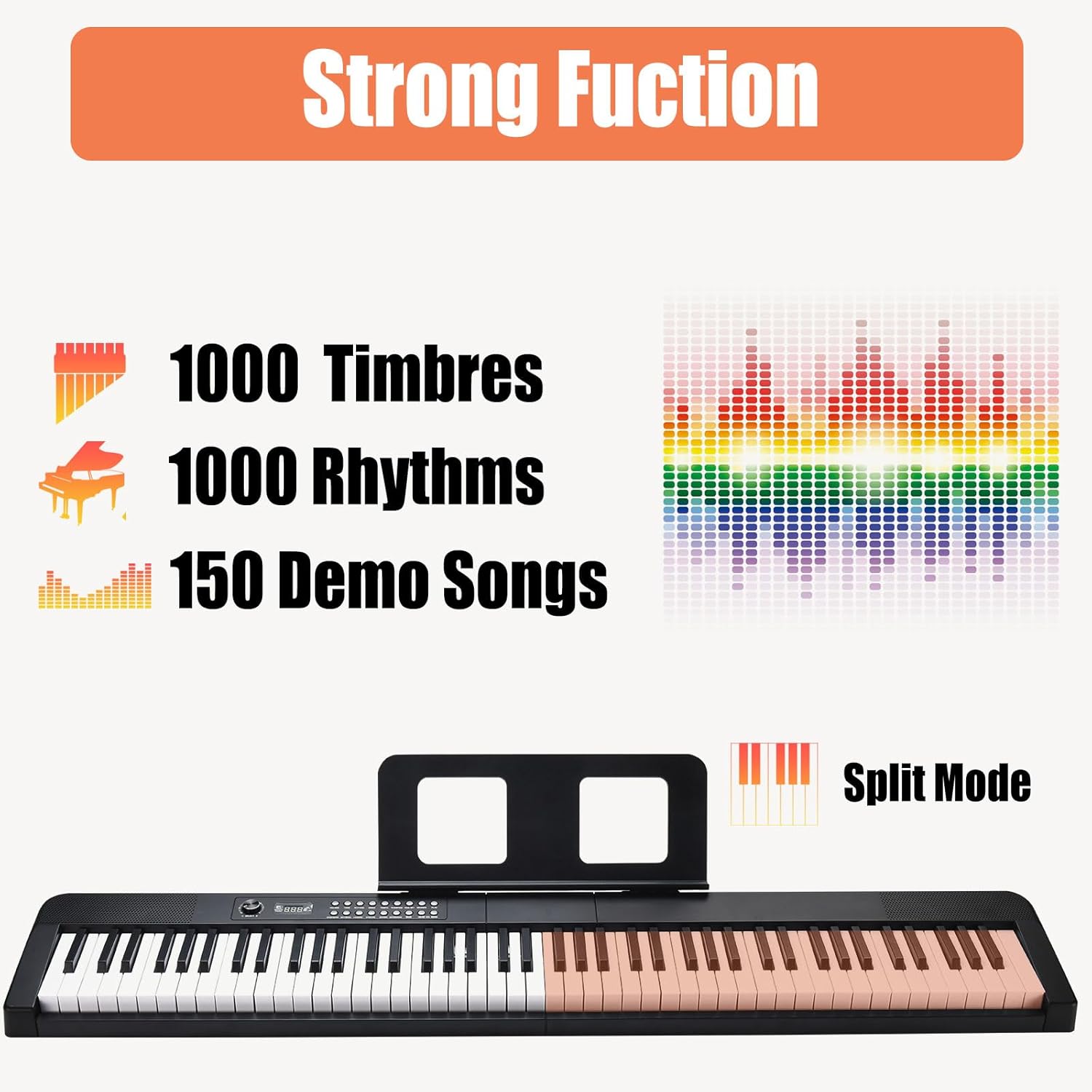 88-Key Digital Piano Keyboard  - Piano Sustain Pedal reseña y precio