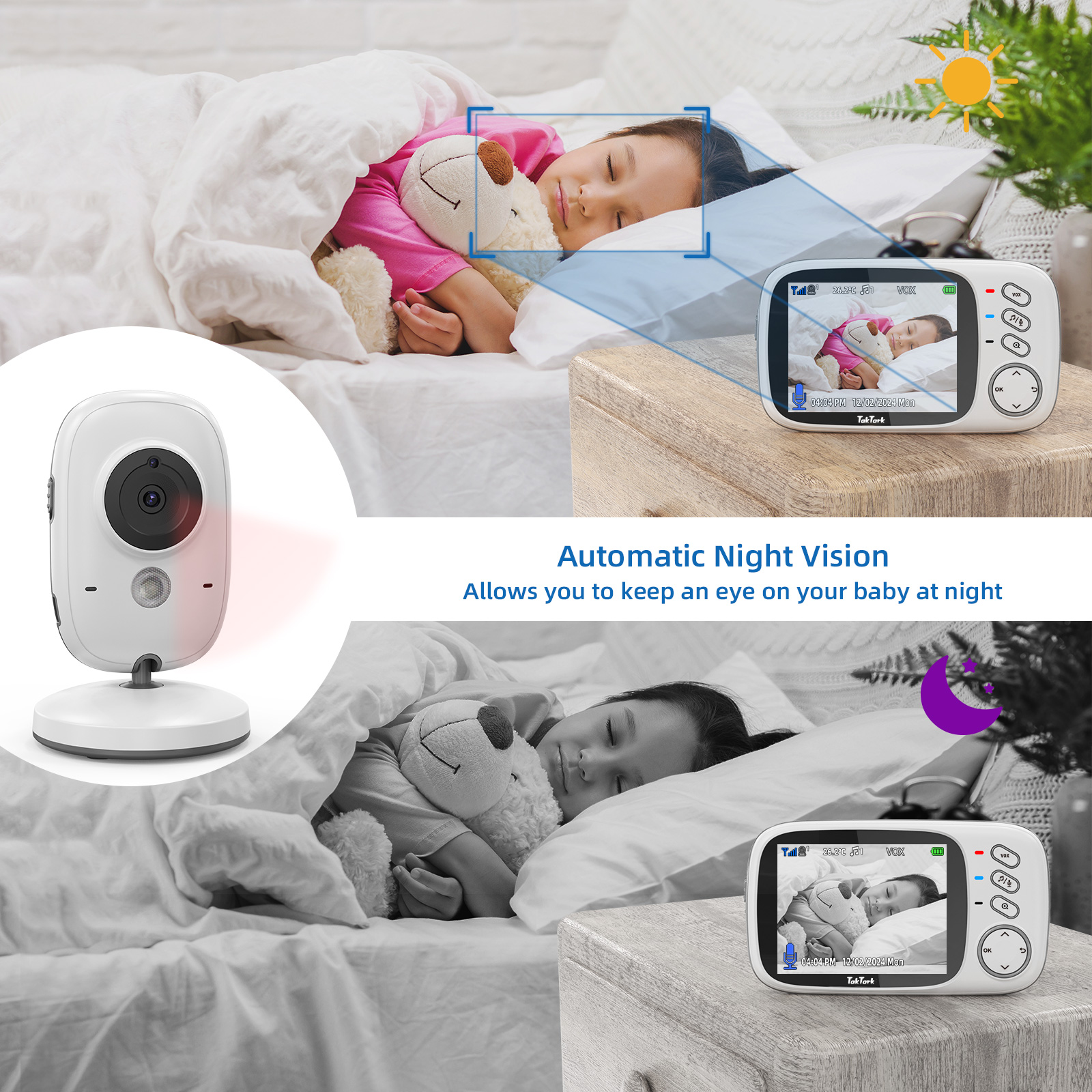 TakTark 3.2 Inch Wireless Vide - Audio Music Effect reseña y precio