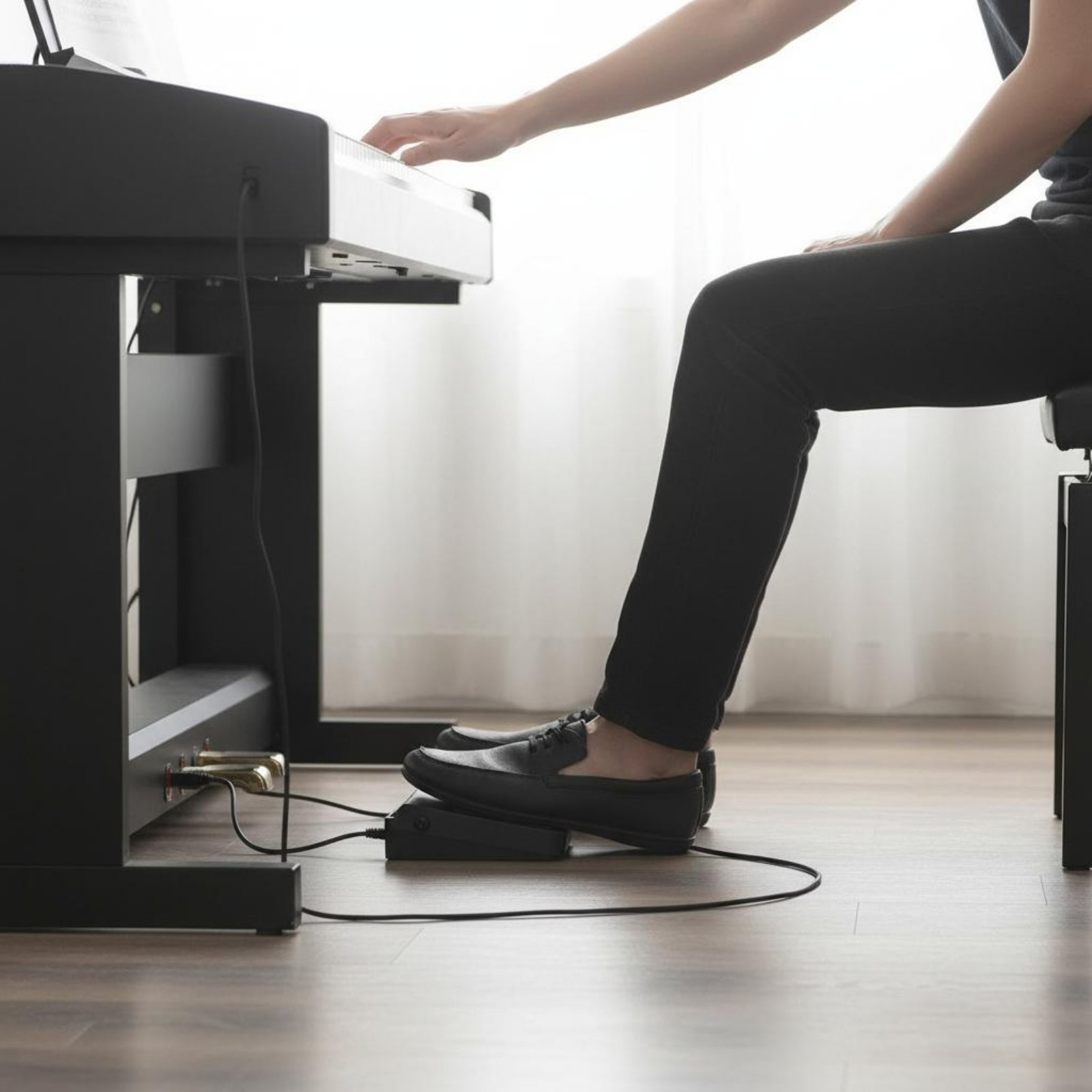 Digital Piano Sustain Pedal Po - Piano Sustain Pedal reseña y precio