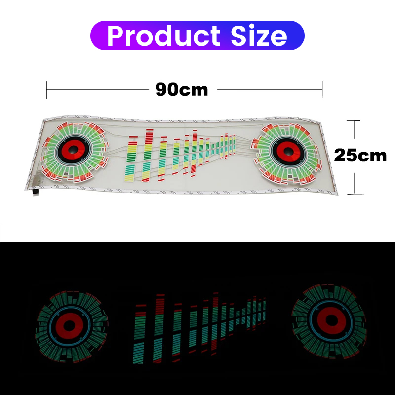 Car Windshield LED Sound Activ - Audio Music Light reseña y precio