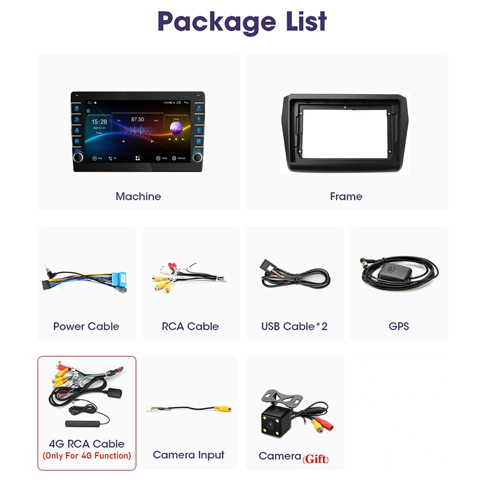 8G Ram 128GB Android 14 Car Ra - Audio Music To Text reseña y precio
