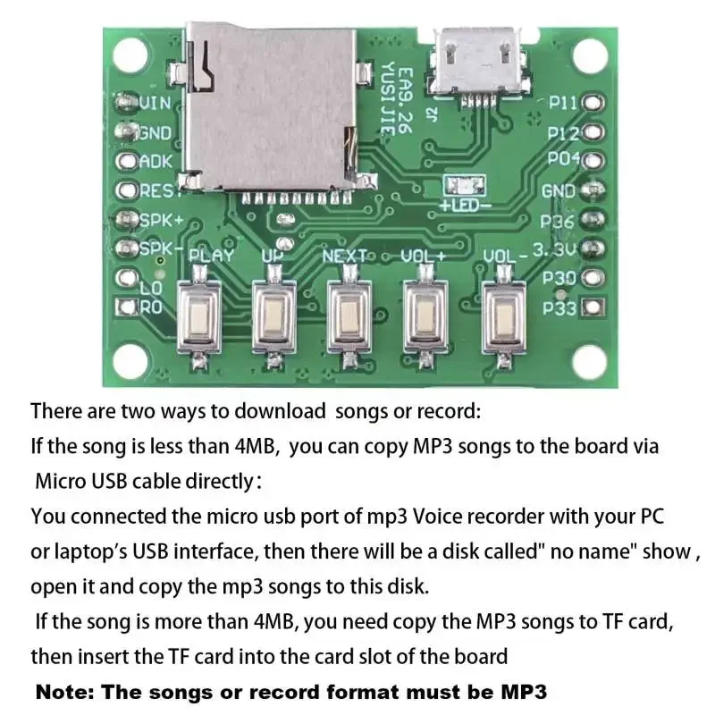 MP3 Voice Module Kit Welcomer  - Audio Music Free Download reseña y precio
