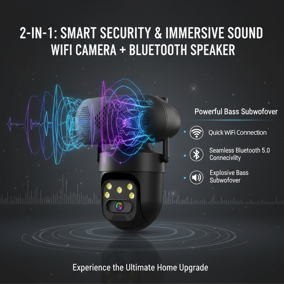 ICSEE 5MP WiFi PTZ IP Camera w - Audiovision Music Player reseña y precio