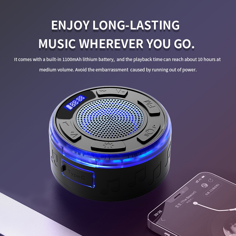 Bathroom Waterproof Wireless B - Amazon Music Audio Quality reseña y precio