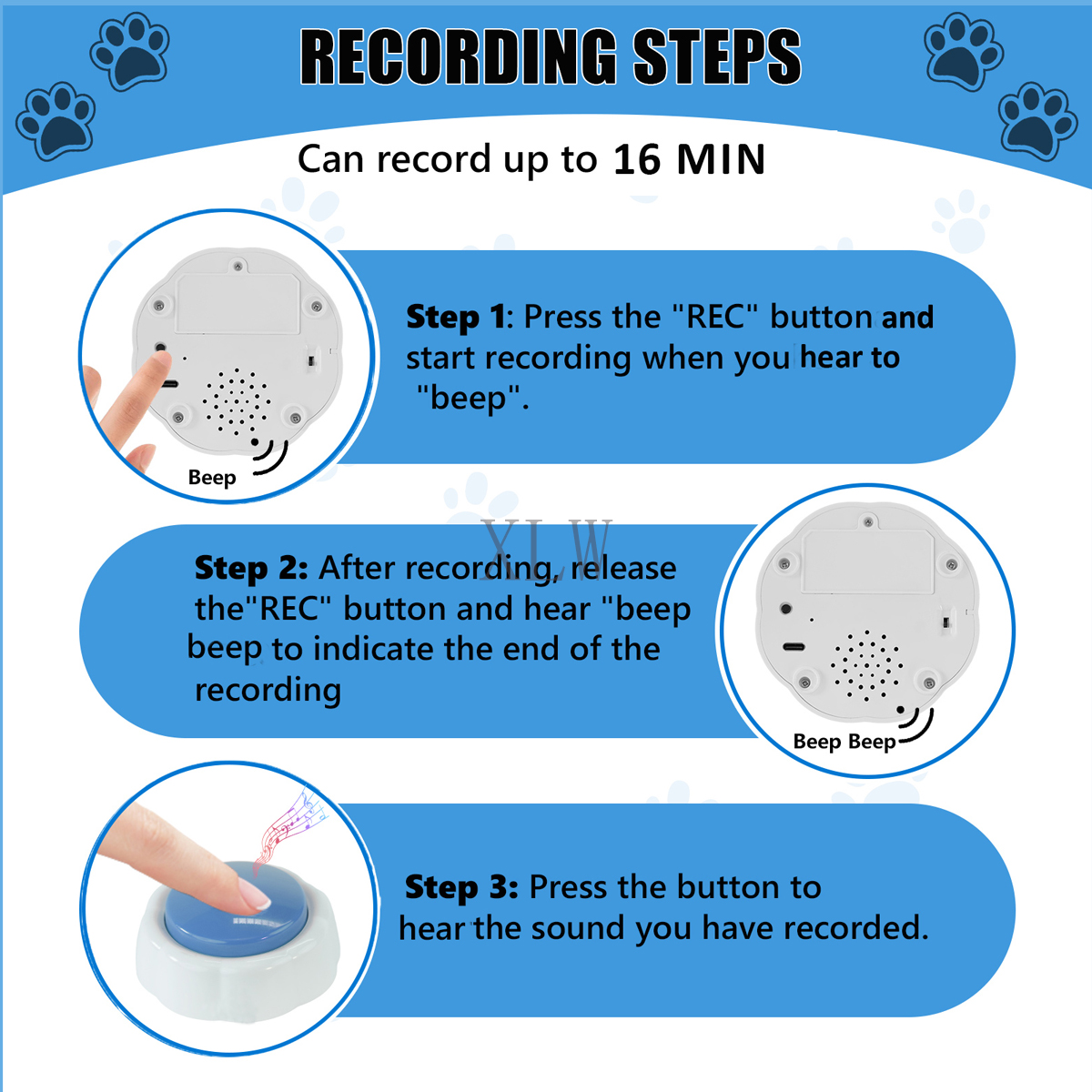 Voice Recording Button,16MB US - Audio Music Free Download reseña y precio
