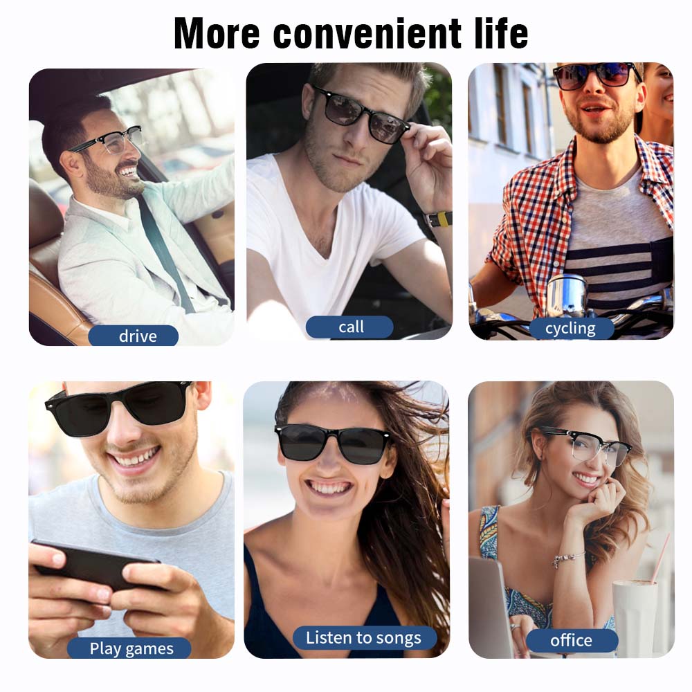 SENBONO E13 Smart Glasses:Blue - Audio Music Light reseña y precio